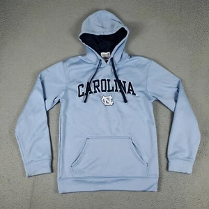 North Carolina Tarheels Sweater Mens Small Blue Fleece Pullover Hoodie *STAINED* - Picture 1 of 11