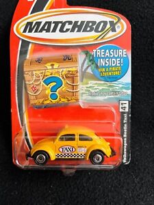 Matchbox Volkswagen Beetle Taxi  with Treasure inside #41