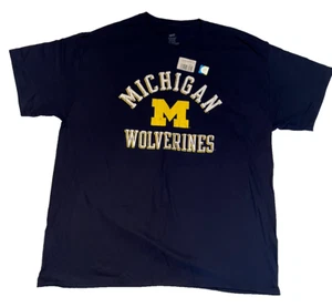 Men's University of Michigan Wolverines Hanes T-Shirts, Go Blue, Michigan Nation - Picture 1 of 3