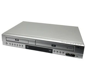 Go Video VCR DVD Combo DV2140 4-Head HiFi Stereo VHS Recorder Serviced Silver - Picture 1 of 13