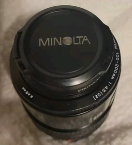 Minolta AF-Lens 100-200mm Maxxum AF Zoom 100-200mm 1:4.5(22) 49mm - Picture 1 of 4