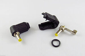 10 x 4,0 mm x 1,7 mm câble d'alimentation DC angle droit prise mâle adaptateur connecteur plastique
