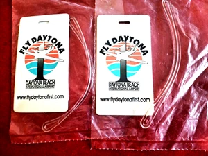 Daytona Beach Aeroporto Internazionale 2 etichette bagaglio, come nuove in confezione - Foto 1 di 2