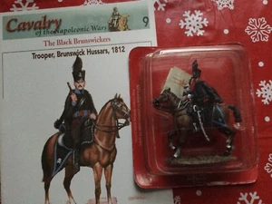 Del Prado Napoleonic Collection - Mounted Brunswick Hussars Trooper - Picture 1 of 9