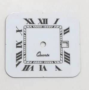 Quadrante bianco lacca cifre romane tipo Cartier Panthere Uomo 23×21 - Ronda 775 - Imagen 1 de 2