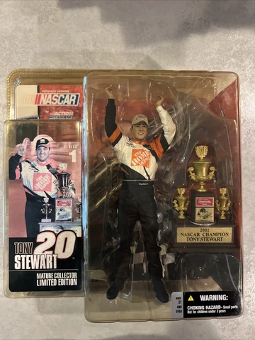 2002 McFarlane TONY STEWART #20 NASCAR Driver 6" Action Figure Cover