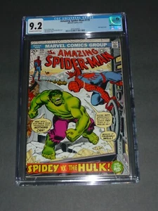 CGC 9.2 O/W to WP Amazing Spiderman #119 Hulk Vs Spidey - Picture 1 of 3