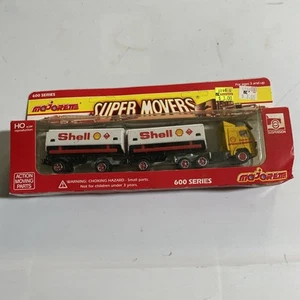Majorette Super Movers 600 Series Shell Double Tanker + Trailer 1:64 - Picture 1 of 4