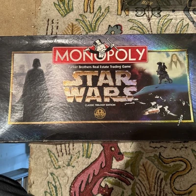 STAR WARS MONOPOLY BOARD GAME CLASSIC TRILOGY EDITION 1997, COMPLETE Made In US - Image 1 of 4