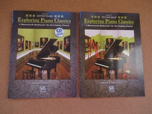 LOT 2: Exploring Piano Classics Technique and Repertoire Lev. 2 N. Bachus -NEW - Picture 1 of 6