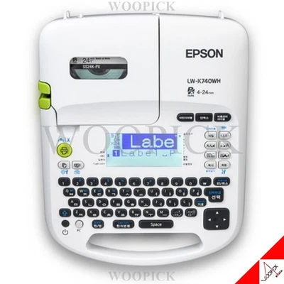EPSON LW-K740WH Portable Label Printer 4~24mm /184x238x79mm - English/Korean - Image 1 of 3
