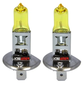ICBEAMER 12V H1 100W Xenon HID Yellow Replace Halogen Headlight Light Bulbs 135I - Picture 1 of 9