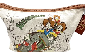 Tokyo Disney Resort Pouch Big Thunder Mountain Goofy Donald Mickey WesternLand - Picture 1 of 7