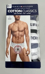 Tommy Hilfiger Cotton Classics 4er Pack Size Slips Gr. M Grey & Black Flag Logo - Bild 1 von 8