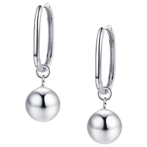  1 Pair Ball Earrings Women Dangle Earrings Metal Earrings Decorative Drop - Picture 1 of 12