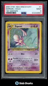 2001 POKEMON NEO DISCOVERY 1ST EDITION #1/75 ESPEON HOLO PSA 9 - Bild 1 von 4