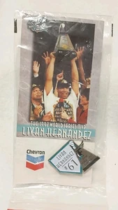 Livan Hernandez #61 Florida Marlins 1997 MVP World Series Jacket Hat Pin NOS - Picture 1 of 3