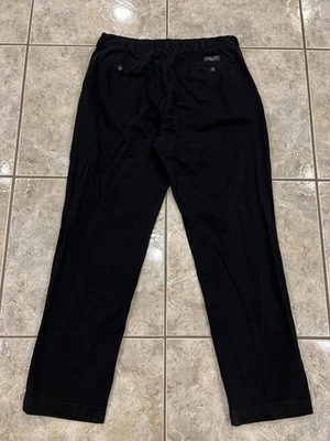 Pantalones Polo Ralph Lauren para Hombres 38X34 Negros Clásicos Chinos Prospect Algodón Sarga Foto 1 de 4