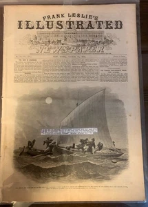 Periódico ilustrado Frank Leslie 14 de marzo de 1863 Guerra Civil Escenas navales y militares - Imagen 1 de 2