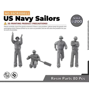 SSMODEL SSCR200011 1/200 Model Upgrade Parts US Navy Sailors 3D PRINTED - Imagen 1 de 3