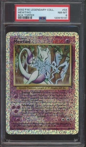 2002 Pokemon Legendary Collection Box Topper Jumbo #S4 Mewtwo NM-MT PSA 8 - Foto 1 di 2