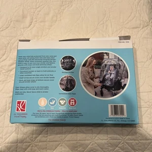 J.L. Childress Universal Stroller Weather Shield Clear Rain Cover  NEW - Picture 1 of 6