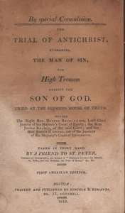Religion / Trial of Antichrist Otherwise The Man of Sin For High Treason 1810 - Picture 1 of 2