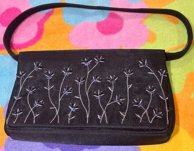 VTG Franchi Black Beaded Evening Purse Bag - Image 1 of 4