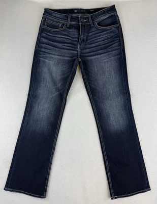 Пряжка BKE Aiden джинсы мужские 32 x 30 темно стирка синий первоклассный эластичной джинсовой ткани новый без ЯРЛЫКОВ - Изображение 1 из 4