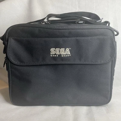 Bolsa de ombro Sega Game Gear preta estojo de transporte bolsa de viagem bolsa carteiro anos 90’ - Imagem 1 de 4