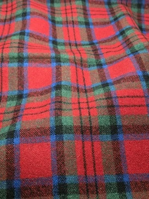 100% Wool Fabric Plaid Pillows, Crafts, Home Dec USA Made- Lot -READ - Image 1 of 4