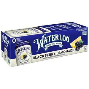 Waterloo Sparkling Water, Blackberry Lemonade Naturally Flavored, 12 Fl Oz Cans - Picture 1 of 4
