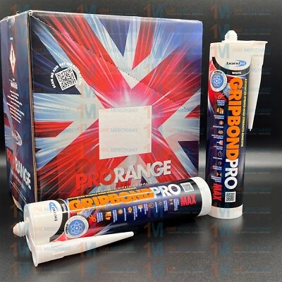 12 adesivi e sigillanti ibridi ibridi Gripbond Pro Max 310 ml bianchi (scatola completa) Bond IT