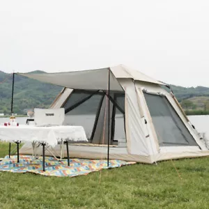 Pop-Up Camping Tent 4-5 Person Hexagon Automatic Instant Hydraulic Camping.Tent/ - Picture 1 of 17