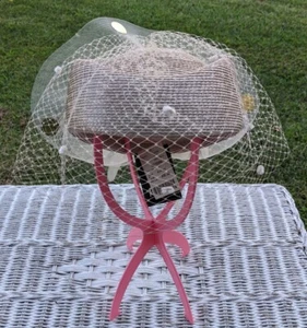 Hat by Rossi Feathers Netting Bling NEW with Tags VINTAGE! sep22 - Picture 1 of 12