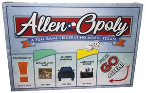 Late for the Sky Monopoly Board Game Allen-Opoly Texas New Sealed - Picture 1 of 8
