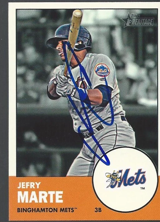 Los Angeles Angels JEFRY MARTE Signed Heritage Card - Image 1 of 1