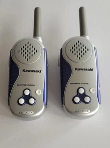 Kawasaki Walkie Talkies 9V Morse Code Feature Kids Toys - Zdjęcie 1 z 4