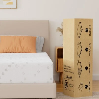 JYYA88BB 10" Memory Foam Mattress Twin Full Queen King Cooling & Pressure Relief in a Box