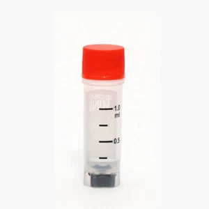 Kryogene Fläschchen mit untenem Barcode - 1,0 ml Röhrchen 25/Beutel, 500/PK, 1000/CS - Bild 1 von 3