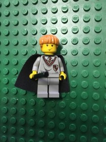 LEGO MAN HARRY POTTER RON WESLEY Coat Stick MINIFIGURE GREY 4727 4709