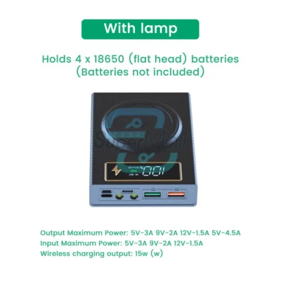4x18650 DIY Power Bank Case Portable Digital 18650 Battery Charger Storage Box - Bild 1 von 4