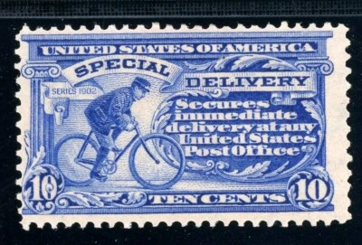 USAstamps Unused FVF US 1902 Special Delivery Scott E6 OG MHR - Image 1 of 2