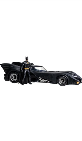 McFarlane Toys DC Multiverse Batman Batmobile 1989 Gold Label 2pk Amazon PRESALE Cover