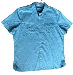Axist Slim Fit Plaid Stretch Shirt EG/XL Blue – Cool & Comfy for Summer - Picture 1 of 24