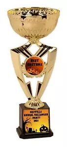 HALLOWEEN GOLD CUP COSTUME DECORATING PUMPKIN CARVE CHAMPION 1ST PLACE TROPHY - Picture 1 of 1
