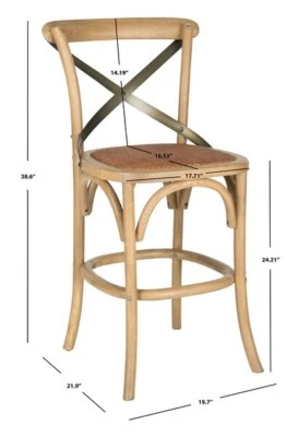 Safavieh ELEANORE COUNTERSTOOL, Reduced Price 2172739439 AMH9505C - Image 1 of 4