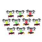  10 Pcs Cheer Blowout Whistle Big Nose Glasses Groucho Funny Eyeglass