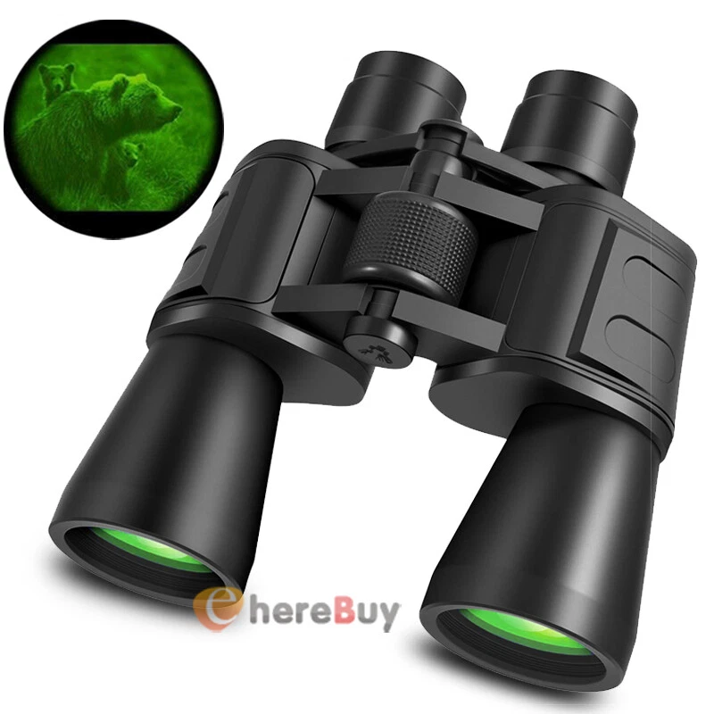180x100 HD Military Zoom Powerful Binoculars Day/Low Night Optics Hunting + Case - Image 1 of 4