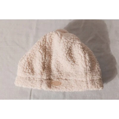 JJ Cole Bundle Me Winter Sherpa Beanie Hat With Pom Pom Ivory 6-12 Mths - Image 1 of 4